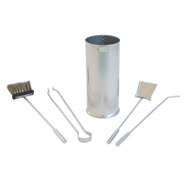 Peter 5 Piece Wrought Iron Fireplace Tool Set