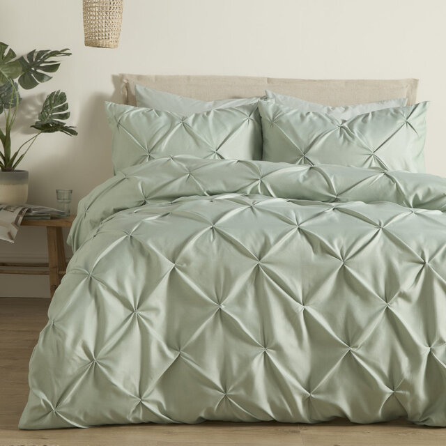 Lara Polyester Solid Colour Duvet Cover Set