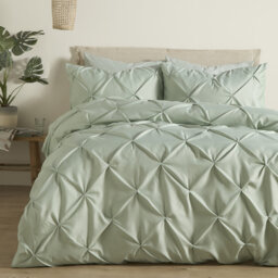 Lara Polyester Solid Colour Duvet Cover Set