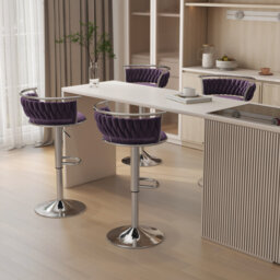 Christal Height Adjustable Swivel Bar Stool
