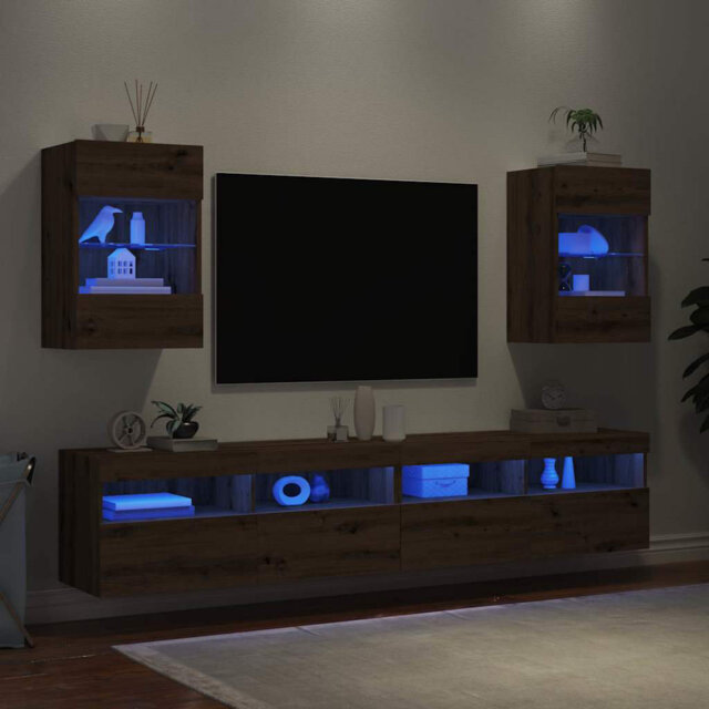 "Burgues Unfinished TV Unit for TVs up to 24"" with Fireplace Included"