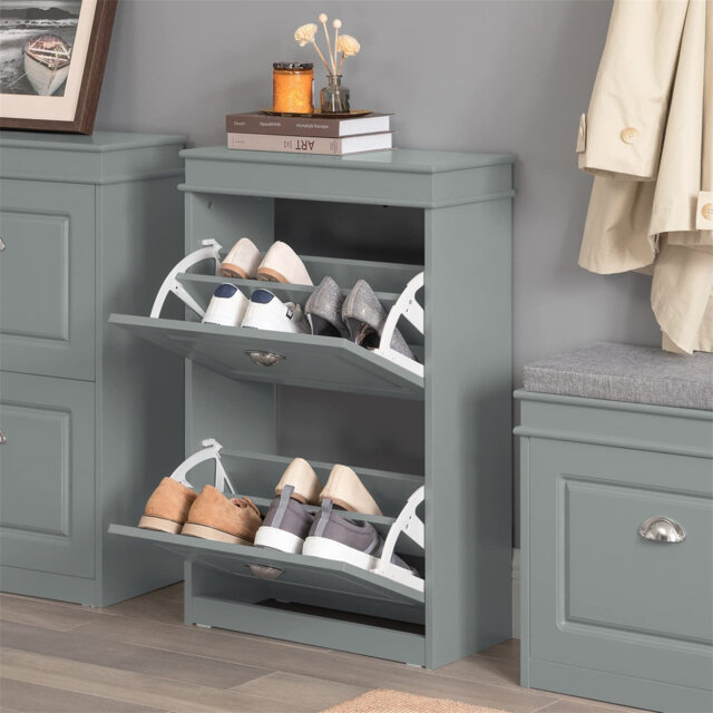 Moriah 6 Pair Flip Down Shoe Storage