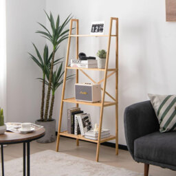 Annalotta 148cm H x 60cm W Metal Ladder Bookcase