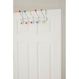 Aluminum Over-the-Door 10 - Hook Wall Mounted Coat Rack