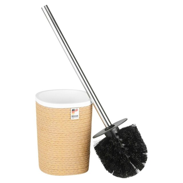 Free-Standing Toilet Roll and Brush Holder
