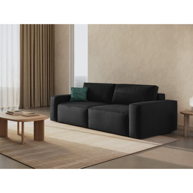 Biles 3 Seater Velvet Sofa Bed
