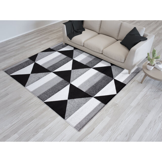 High-Quality Modern Bedroom Rugs Hallway Runner Living Room Carpets, Office Rugs Door Mats Grey.