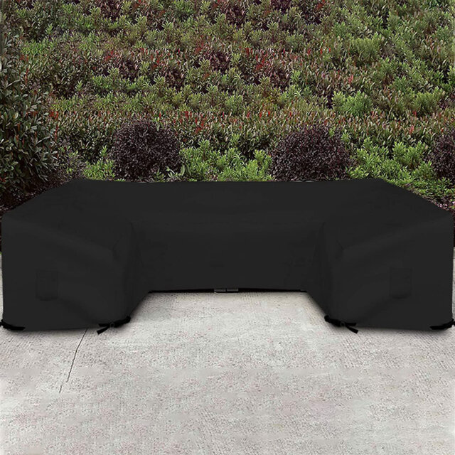 High Density Waterproof U Shaped Patio Sofa Cover, Big Sectional Cough Covers for Living Room