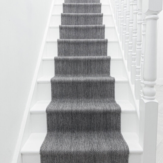 Stripes Grey Stair Runner â Reversible, Durable & Hardwearing Carpet for Stairs & Staircases, Multiple Lengths