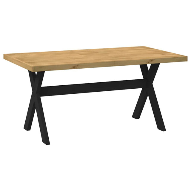 Dining Table NOAIN X-Shaped Legs 90x75 Cm Solid Wood Pine