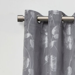 Full Stop Extendable Eyelet Curtain Pole and Hardware Set
