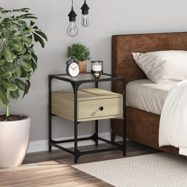 Borough Wharf Bedside Cabinet 40X40x55 Cm Engineered Wood