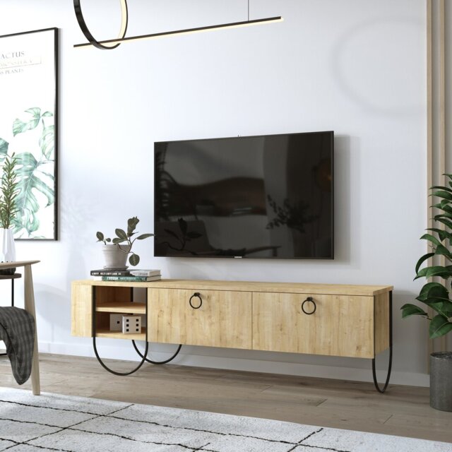 "Aditi Modern TV Unit Multimedia Centre with Storage for TVs up to 60"""