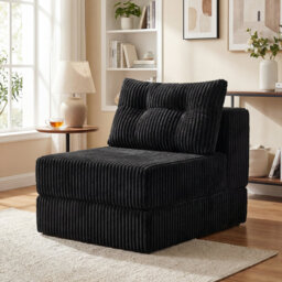 3-In-1 Convertible Chaise Longue With 1 Pillow