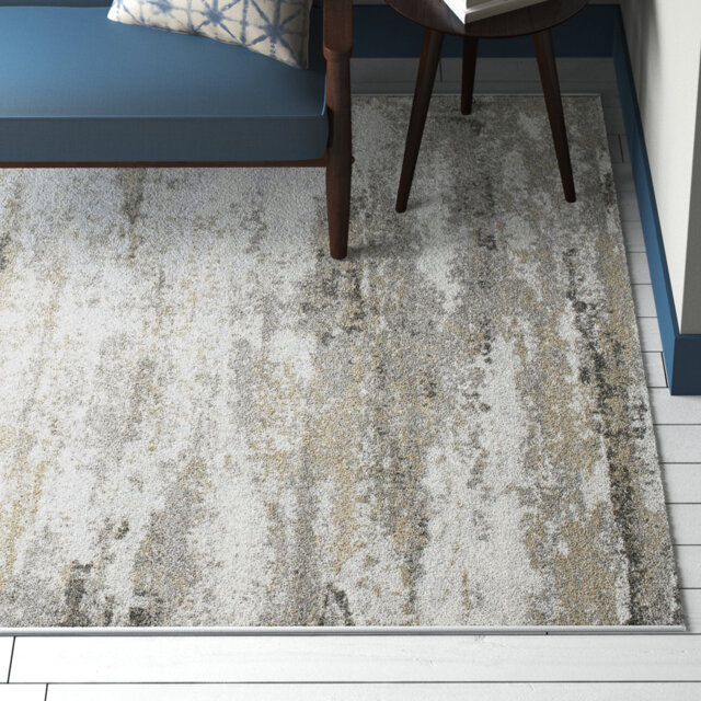 Adame Tufted Grey/Gold Rug