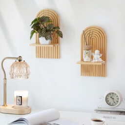 Boho Arch Floating Wall Shelves
