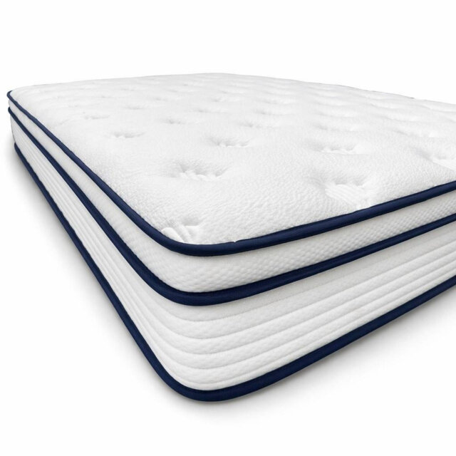 Knitted Fabric Cover Pocket Sprung Mattress Medium Firm Breathable Support Mattress