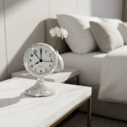 Analogue Crystal Electric Alarm Tabletop Clock