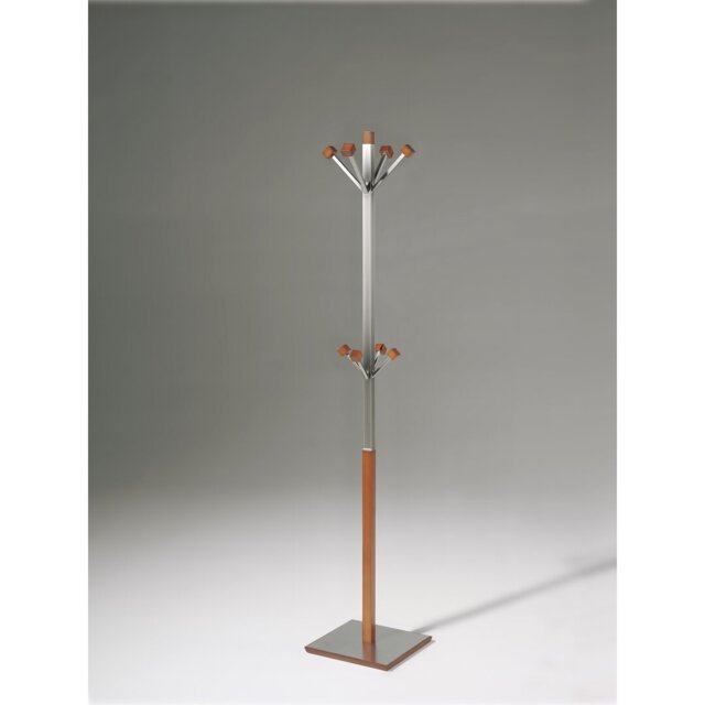 Fressia Solid Wood Freestanding 8 - Hook Coat Rack