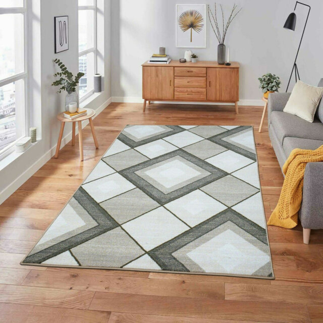 New Thick Large Shaggy Non Slip Hallway Runner Rugs Bedroom Living Room Carpet - biege-estime