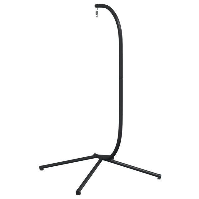 Hanging Egg Chair Stand Without Basket Black Steel