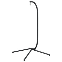Hanging Egg Chair Stand Without Basket Black Steel