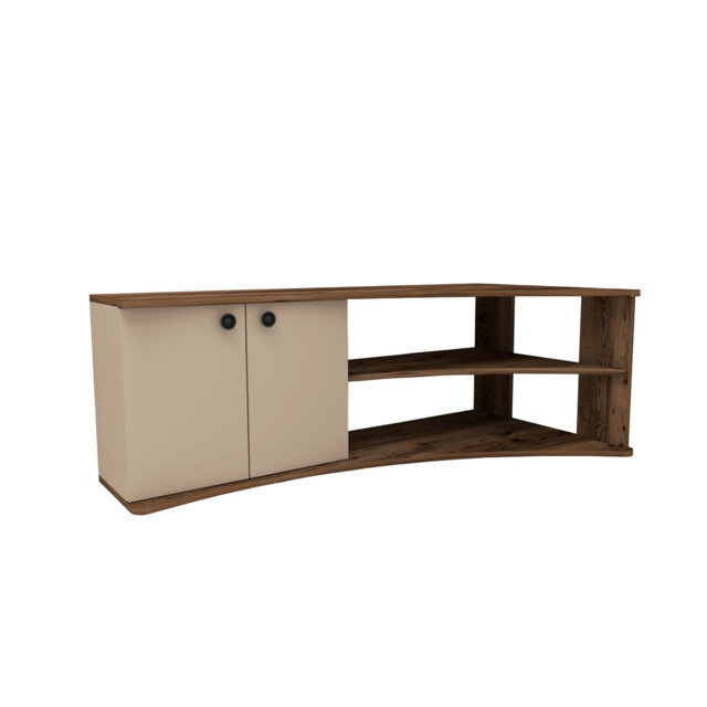 TV Stand with Shelves and Cabinet Dion