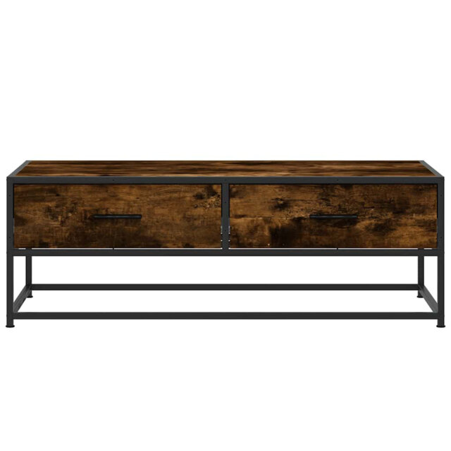 Coffee Table Grey Sonoma 100X50x35 Cm Engineered Wood And Metal