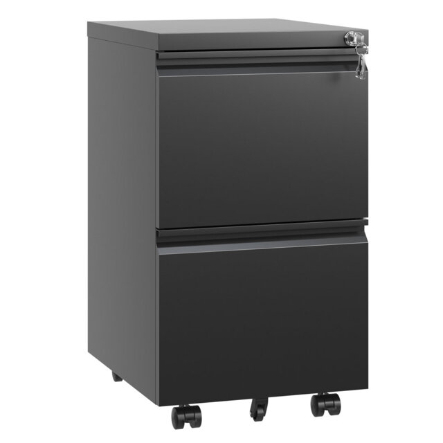 "14.6""W Fully Assembled Cabinet Body with Castors Requiring Installation for Legal/Letter Files."