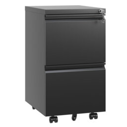 "14.6""W Fully Assembled Cabinet Body with Castors Requiring Installation for Legal/Letter Files."