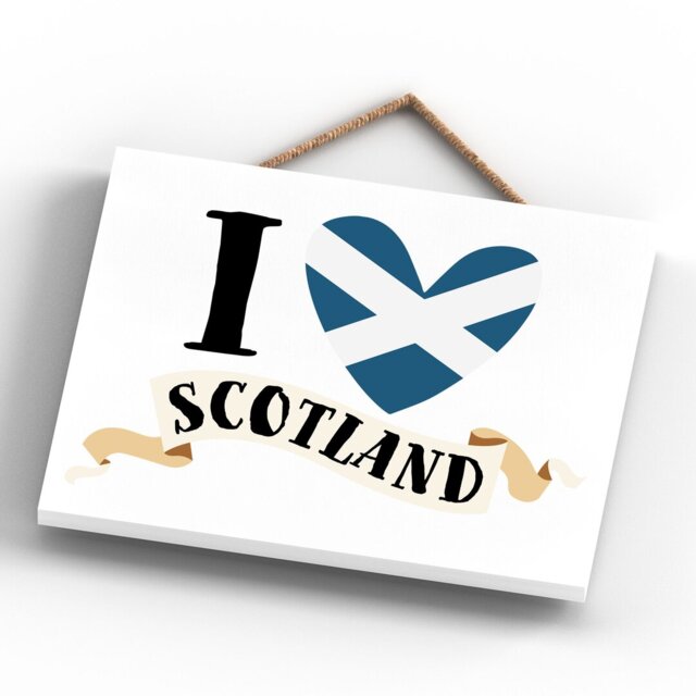 Scotland I Love Scotland Flag Heart Wall DÃ©cor