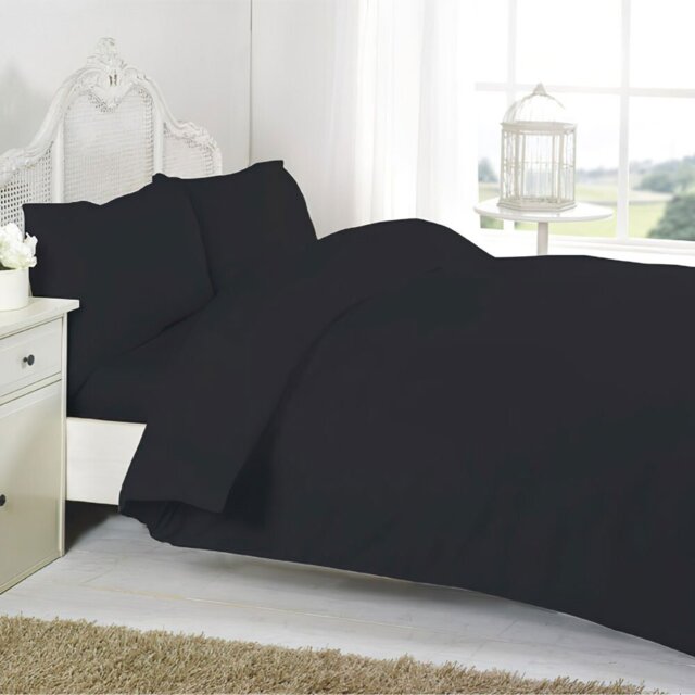 Brittneyann Satin Solid Colour Duvet Cover Set with Pillowcases Included