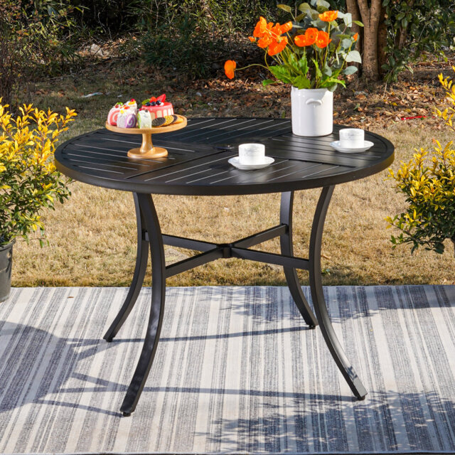 Alyah Round 4 - Person 106.7Cm L Outdoor Dining Table