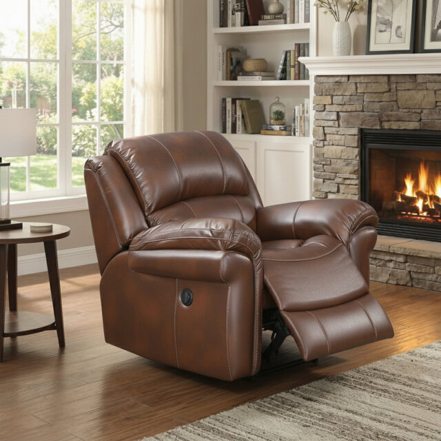 Arles Faux Leather Recliner