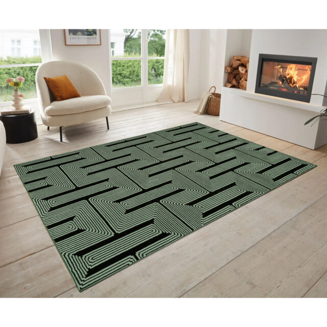 Demica Abstract Indoor / Outdoor Area Rug