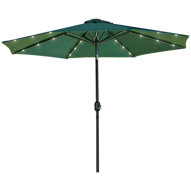 Breeann 267cm Traditional Parasol with Crank Lift