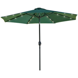 Breeann 267cm Traditional Parasol with Crank Lift
