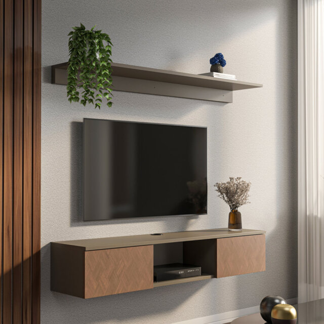 "Charlay Floating TV Stand for TVs up to 60"""
