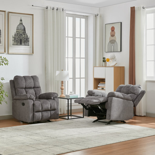 Manual Recliner Sofa Furniture Set for Living Room