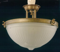 Delorenzo Glass Semi Flush Mount