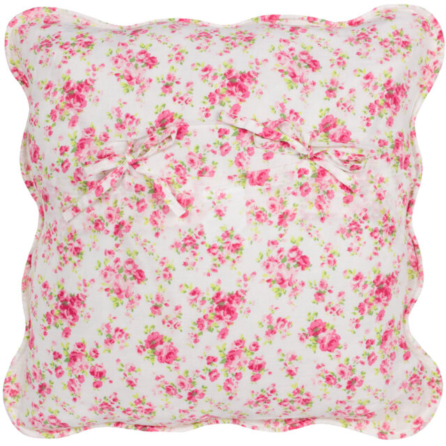 Feathers Floral Square Scatter Cushion Cushion With Filling
