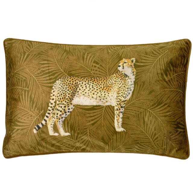 Quaniece Gold Rectangular Cushion