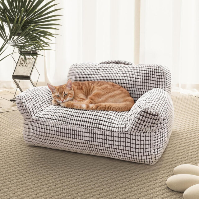 Modern Dog Sofa For Small Dogs And Cats, Pet Couch, Super Fluffy Dog Couch Cat Sofa Bed, Thick Lounge Bed, Dog Bed High For Small Dogs, Cats And All S