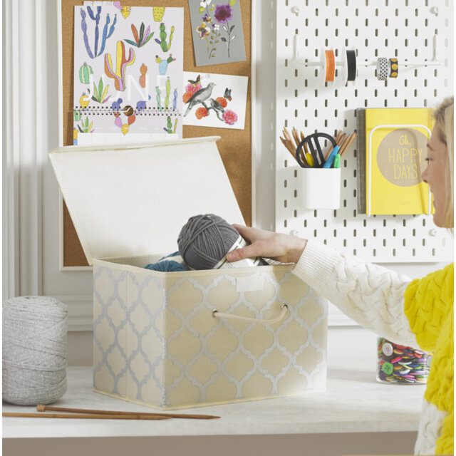 Marlow Home Co. Fabric And Canvas Storage Fabric Decorative Bin
