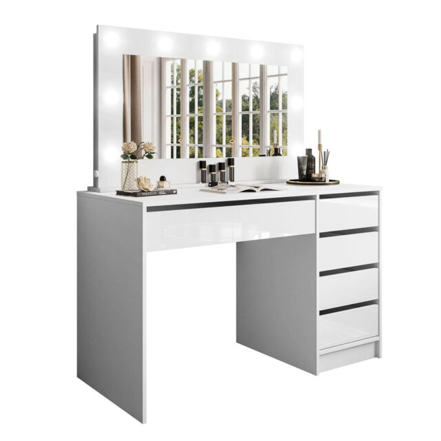 Dressing Table Mada with Mirror Thelonius High Gloss