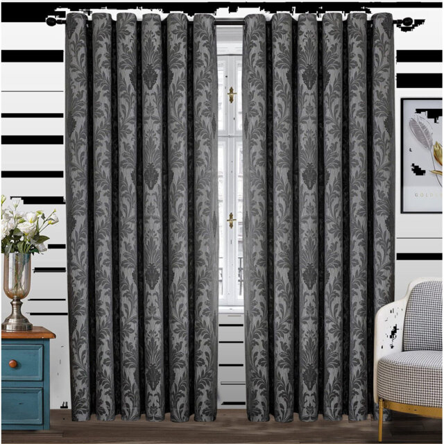 Derzon Room Darkening Grommet / Eyelet Curtain Pair