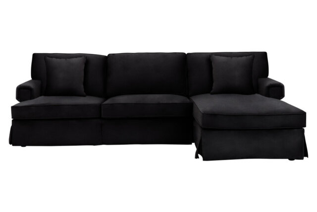 4 Seater Velvet Sofa & Chaise
