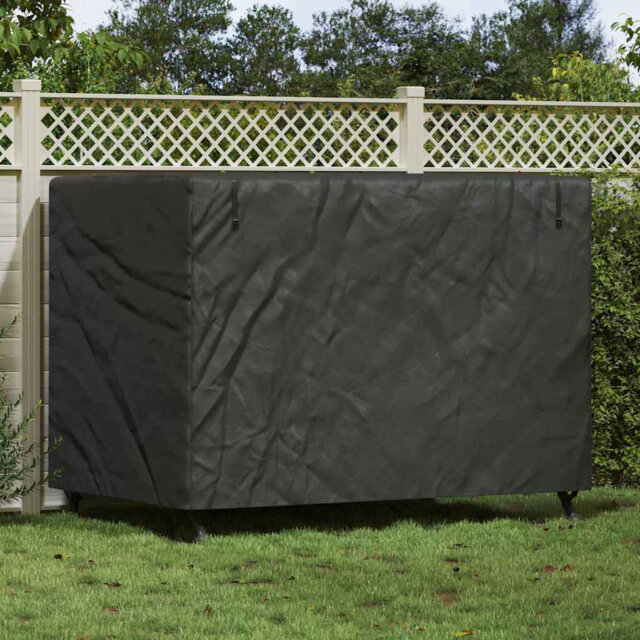 Outdoor Swing Cover Black 220 X 125 X 170 Cm 420D Oxford Fabric