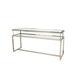 Arvle 160cm Glass Top Console Table