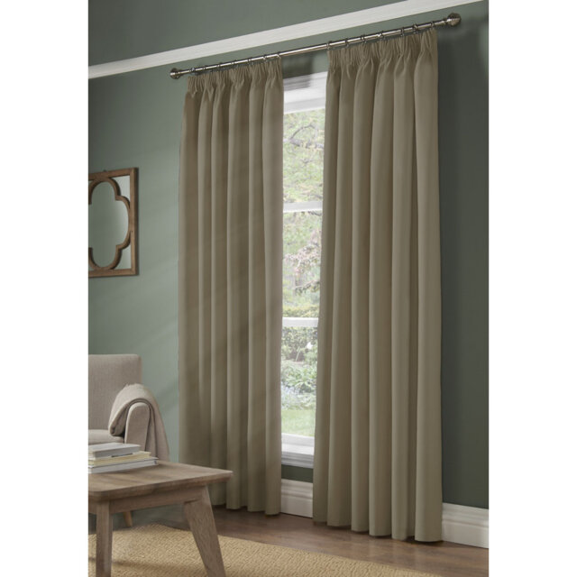 Nashli Essential Pencil Pleat Room Darkening Curtains